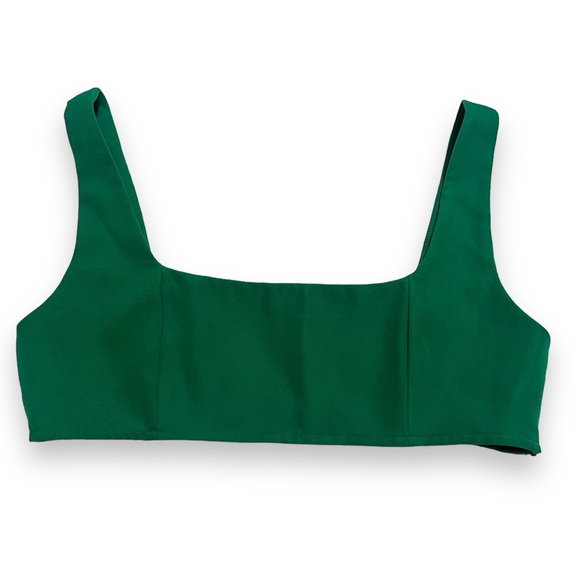 PRINCESS POLLY Huxley Emerald Green Tank Bra Size Large - Picture 3 of 8